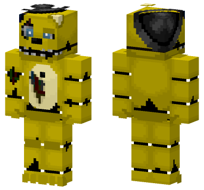 Withered Spring Freddy Minecraft Bedrock skin