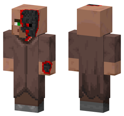 Withered Villager HD Minecraft Bedrock skin