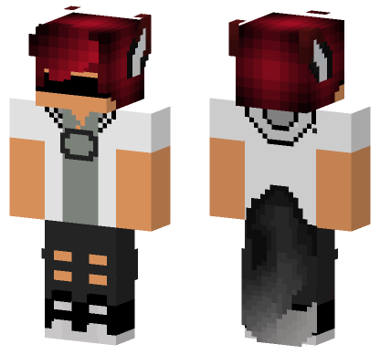 Wolf Boy Blindfolded Minecraft Bedrock skin