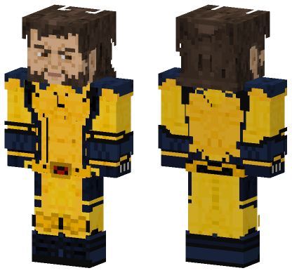 Wolverine Deadpool Wolverine Minecraft Bedrock skin