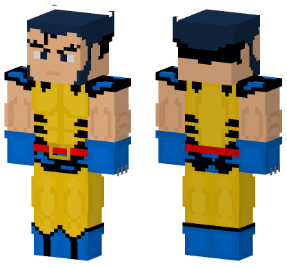 Wolverine Logan X Men 97 Minecraft Bedrock skin