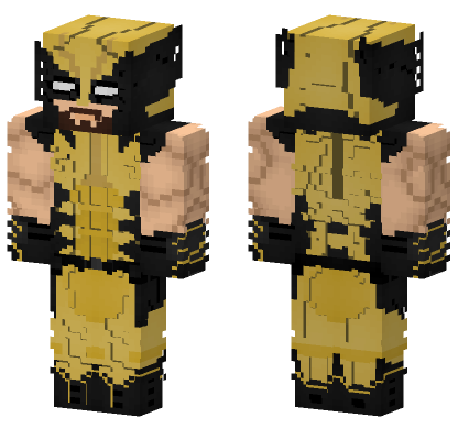 Wolverine Marvel Skin Minecraft Bedrock skin