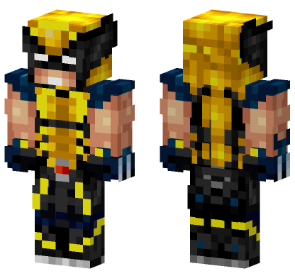 Wolverine Suit Minecraft Bedrock skin