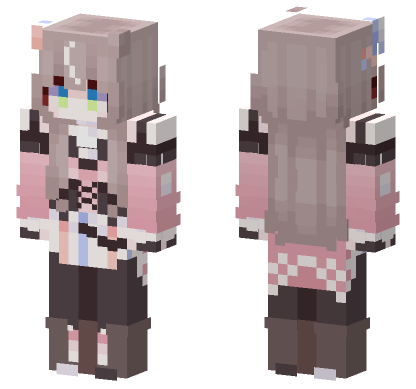Wonder Cute Girl Minecraft Bedrock skin
