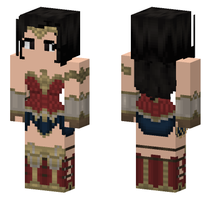 Wonder Woman Snyder Cut Minecraft Bedrock skin
