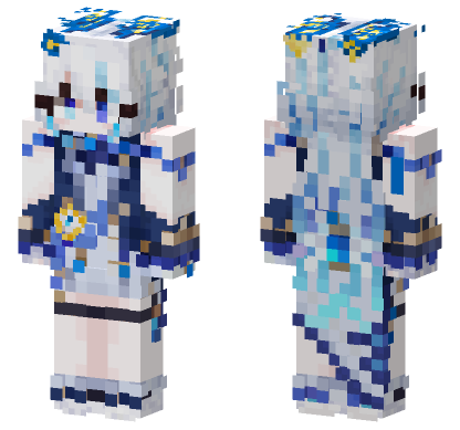Wonderland Bunny Girl Minecraft Bedrock skin