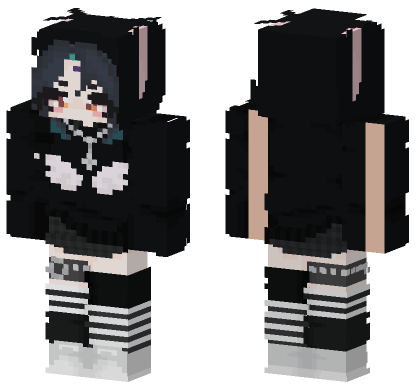 Xiao Emo Minecraft Bedrock skin