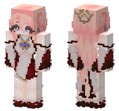 Yae Guuji Genshin Impact Minecraft Bedrock skin