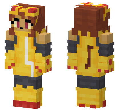 Yellow Adventurer Outfit Minecraft Bedrock skin