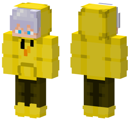 Yellow Chick Outfit Minecraft Bedrock skin