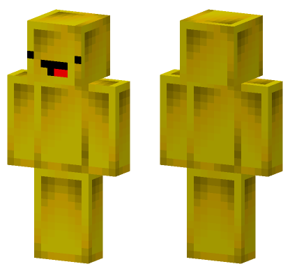 Yellow Derp Minecraft Bedrock skin
