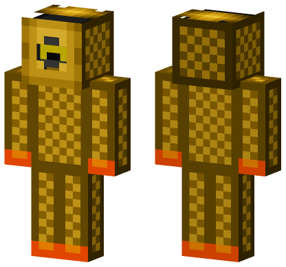 Yellow Dragon Skin Minecraft Bedrock skin