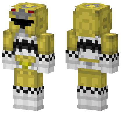 Yellow Galaxy Ranger Minecraft Bedrock skin