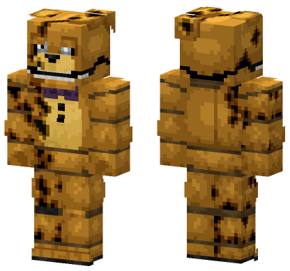 Yellow Rabbit Spring Bonnie Minecraft Bedrock skin