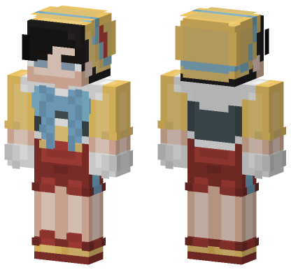 Yellow School Uniform Minecraft Bedrock skin