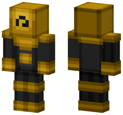Yellow Shadow Minecraft Bedrock skin