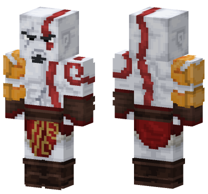 Young Kratos Update 2 Minecraft Bedrock skin