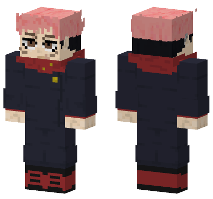 Yuji Itadori Skin Minecraft Bedrock skin