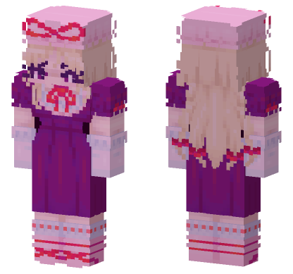 Yukari Yakumo Touhou Project Minecraft Bedrock skin