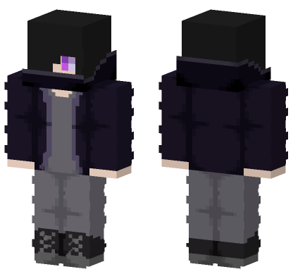 Zane Afton Purple Guy Minecraft Bedrock skin