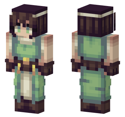 Zasu Green Outfit Minecraft Bedrock skin