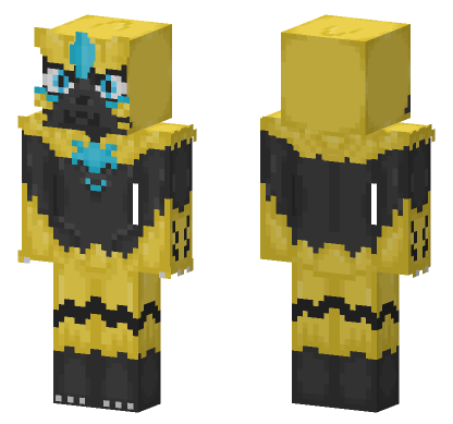 Zeraora Pokemon Skin Minecraft Bedrock skin