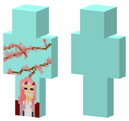 Zero Two Blossoming Tree Minecraft Bedrock skin