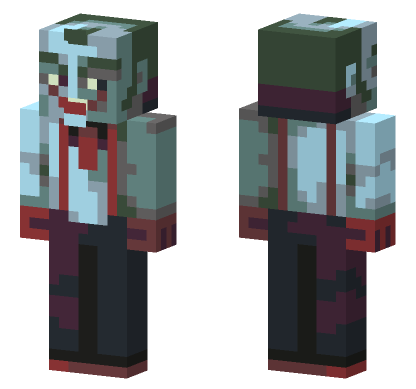 Zombie Clown Skin Minecraft Bedrock skin