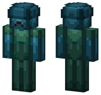 Zombie Farmer Water Minecraft Bedrock skin