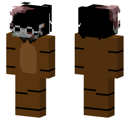 Zombie Freddy Fazbear Minecraft Bedrock skin