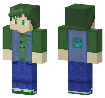 Zombie Gamer Minecraft Bedrock skin