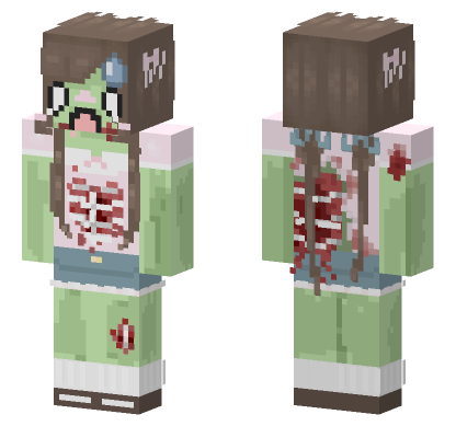 Zombie Girl Minecraft Bedrock skin