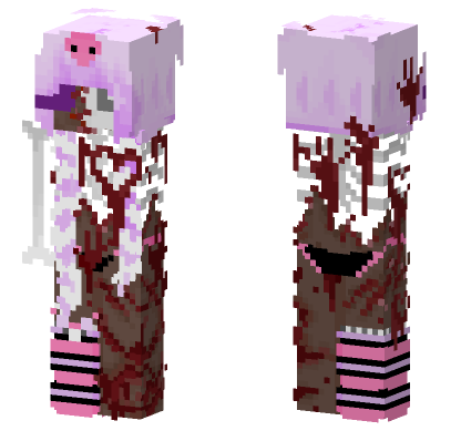 Zombie Kuromi Minecraft Bedrock skin