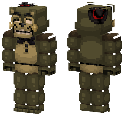Zombie Toy Freddy Minecraft Bedrock skin