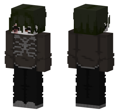 Zombiemothie Skull Sweater Minecraft Bedrock skin