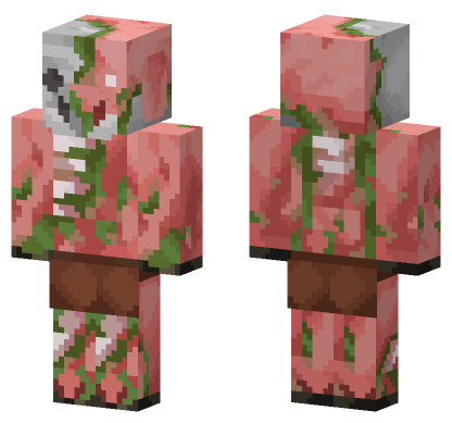Zombified Piglin Skin Minecraft Bedrock skin