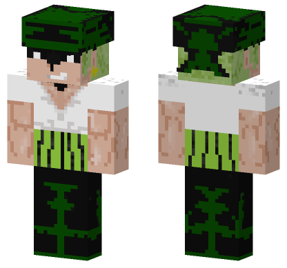 Zoro East Blue Minecraft Bedrock skin