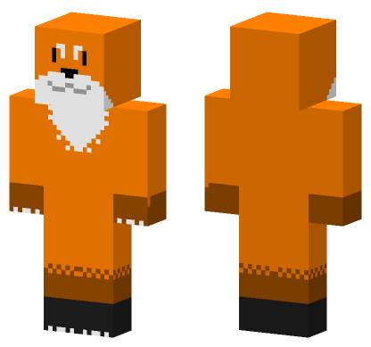Zorrito Fox Skin Minecraft Bedrock skin
